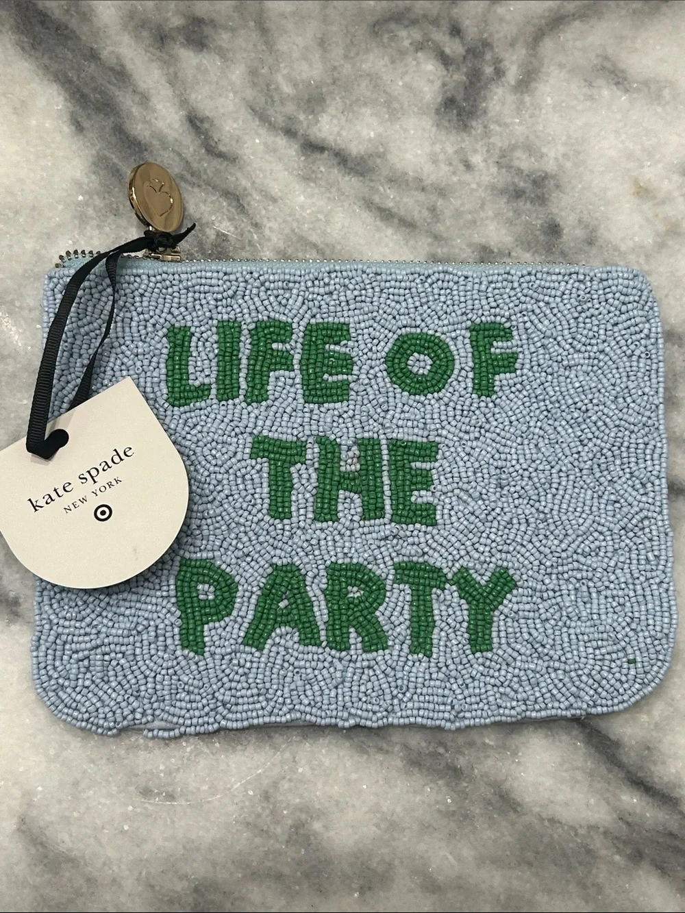 Kate Spade x Target Life of the Party Beaded Clutch NWT 🩵💚